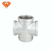 stainless steel four way pipe fitting